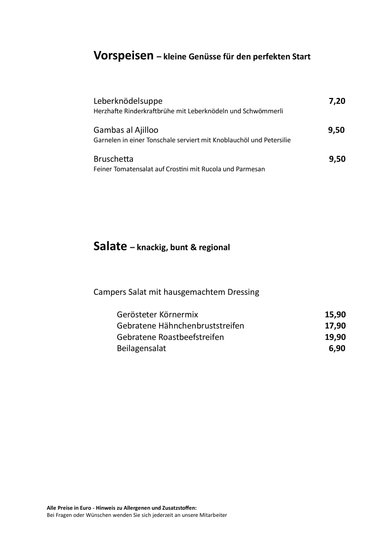 Speisekarte photo 4