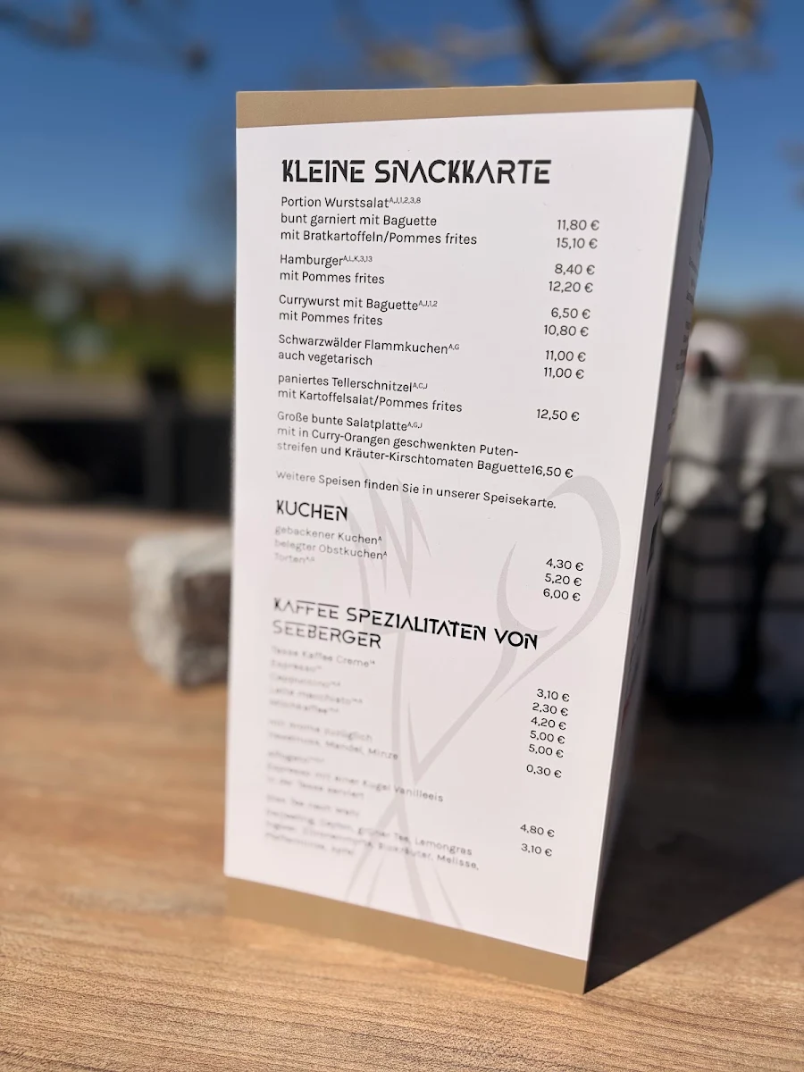 Speisekarte, Restaurant Neunzehn