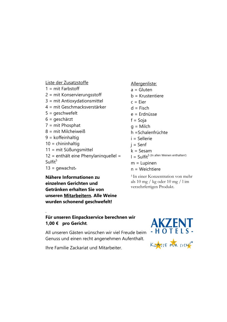 Speisekarte photo 2
