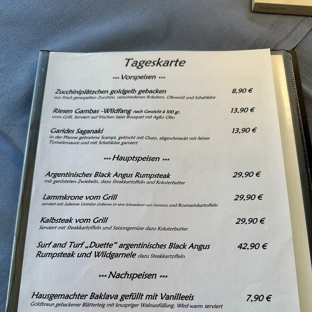 Speisekarte photo 2