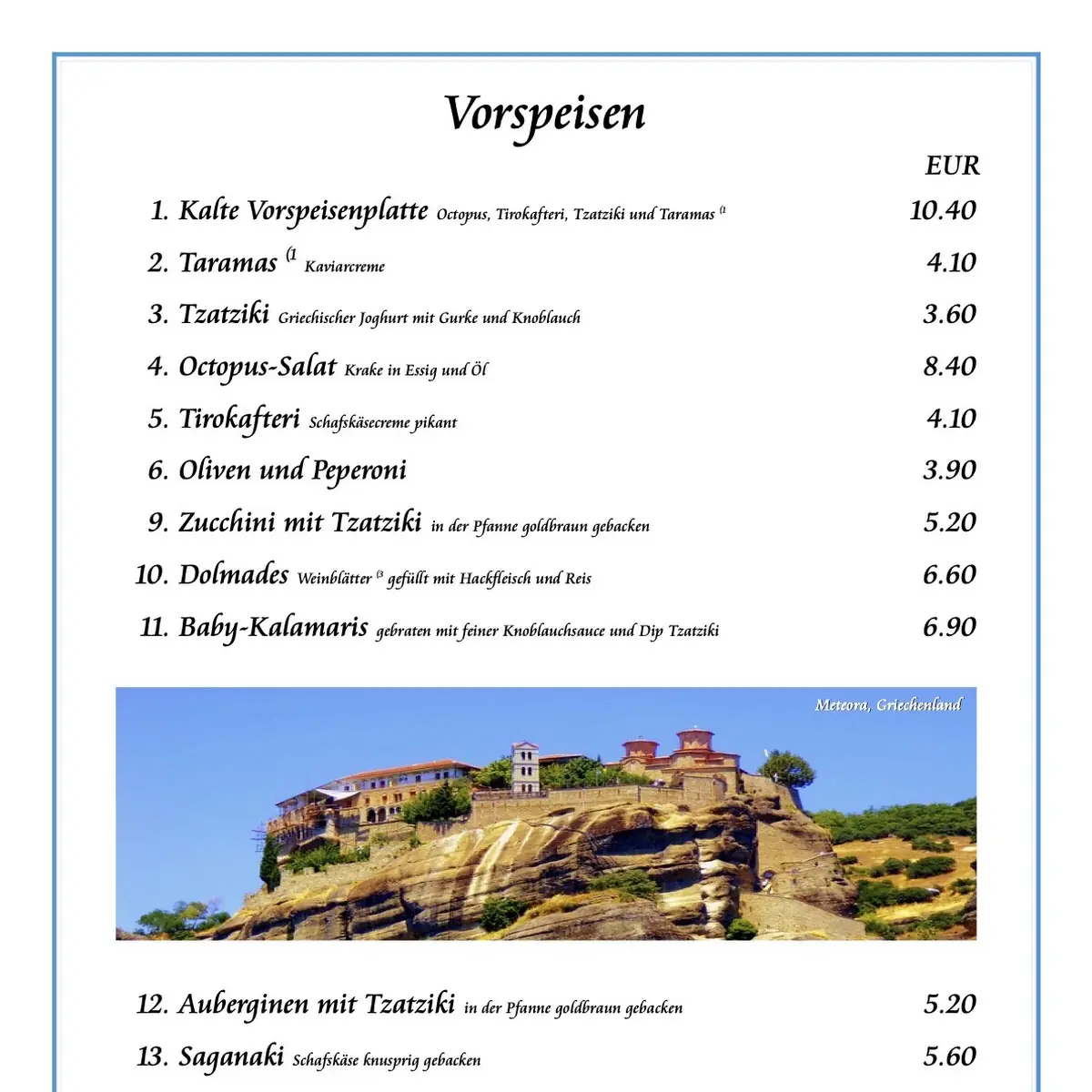 Speisekarte photo 4