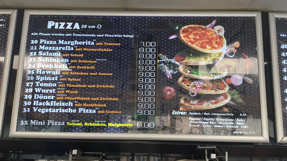 Speisekarte, Prinzen Döner & Pizza