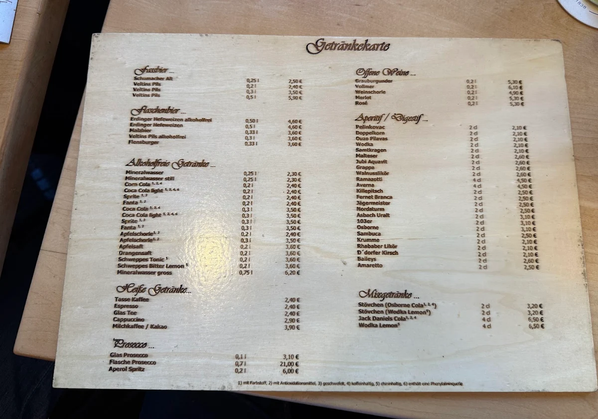 Speisekarte photo 2