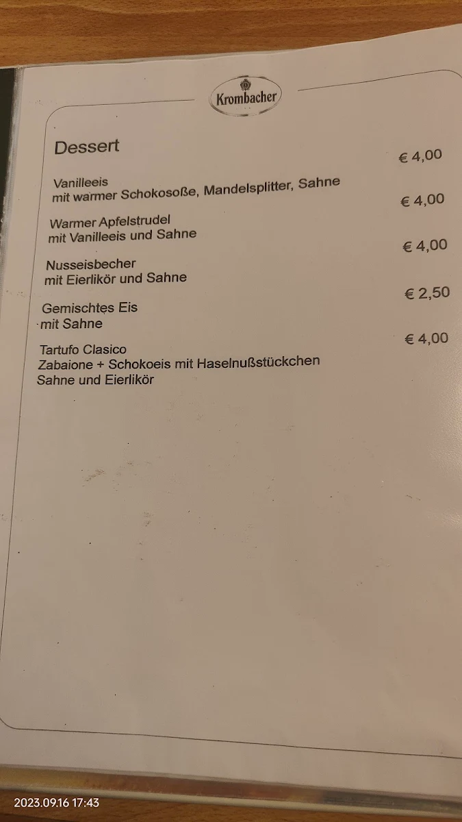 Speisekarte photo 2