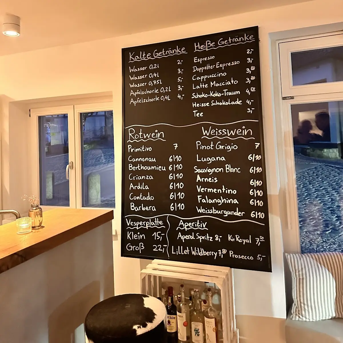 Speisekarte, Wie Früher