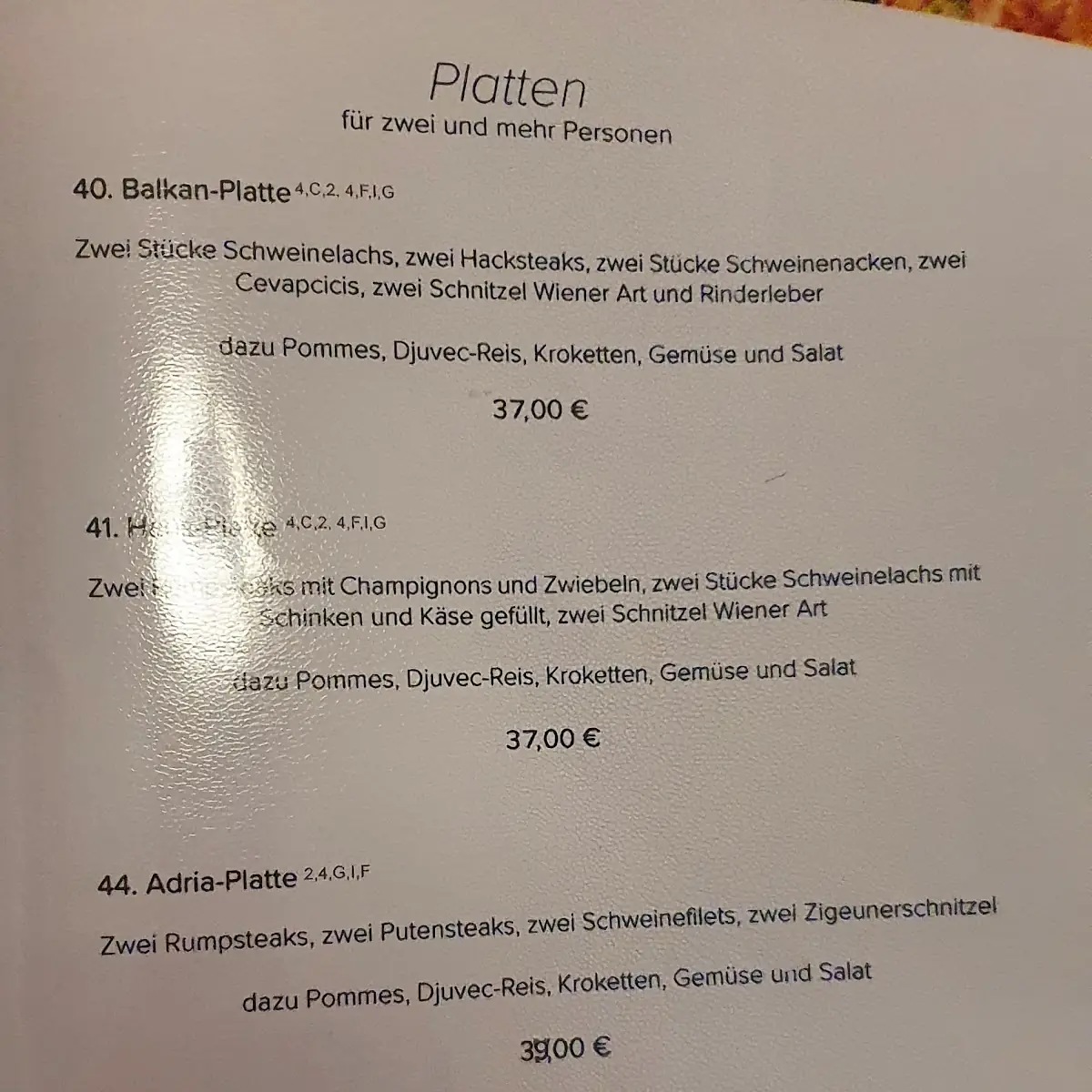 Speisekarte photo 6