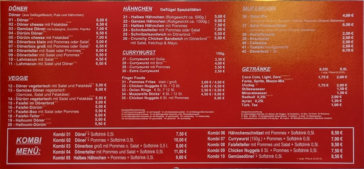 Speisekarte photo 2
