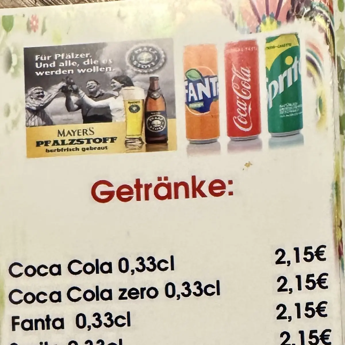 Speisekarte photo 5