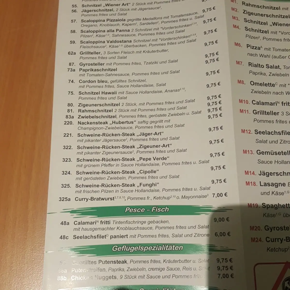 Speisekarte photo 3