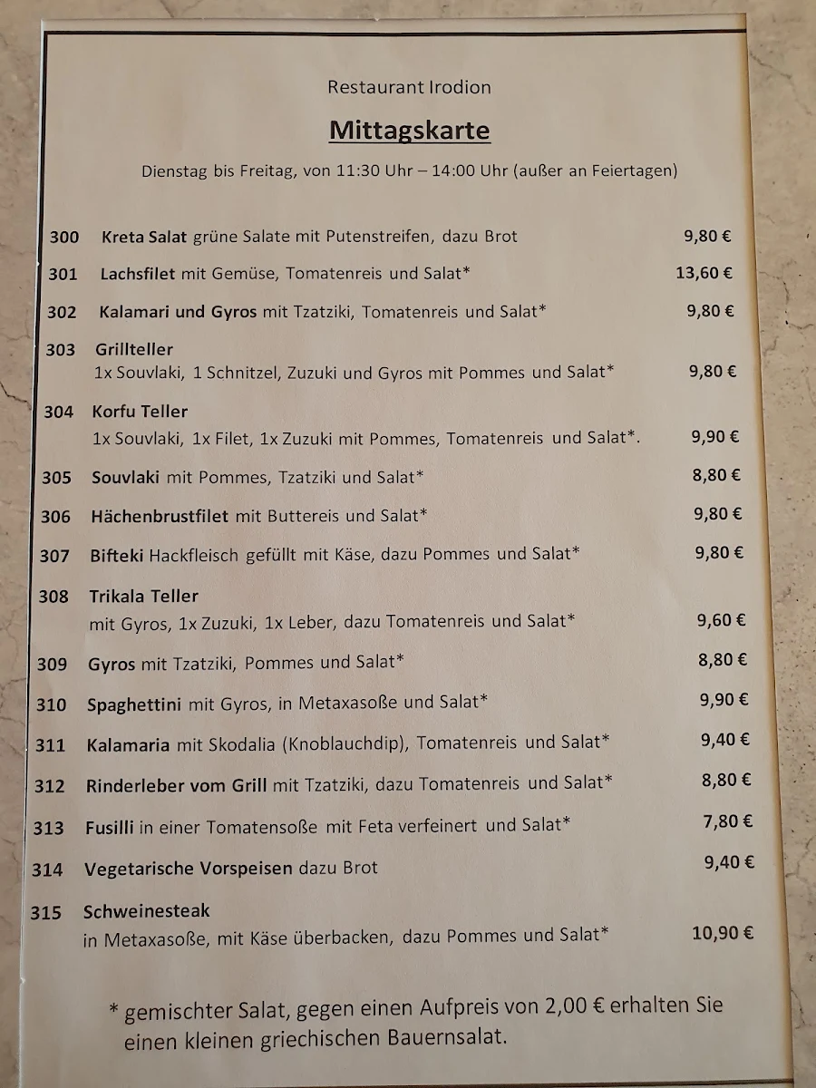 Speisekarte photo 4