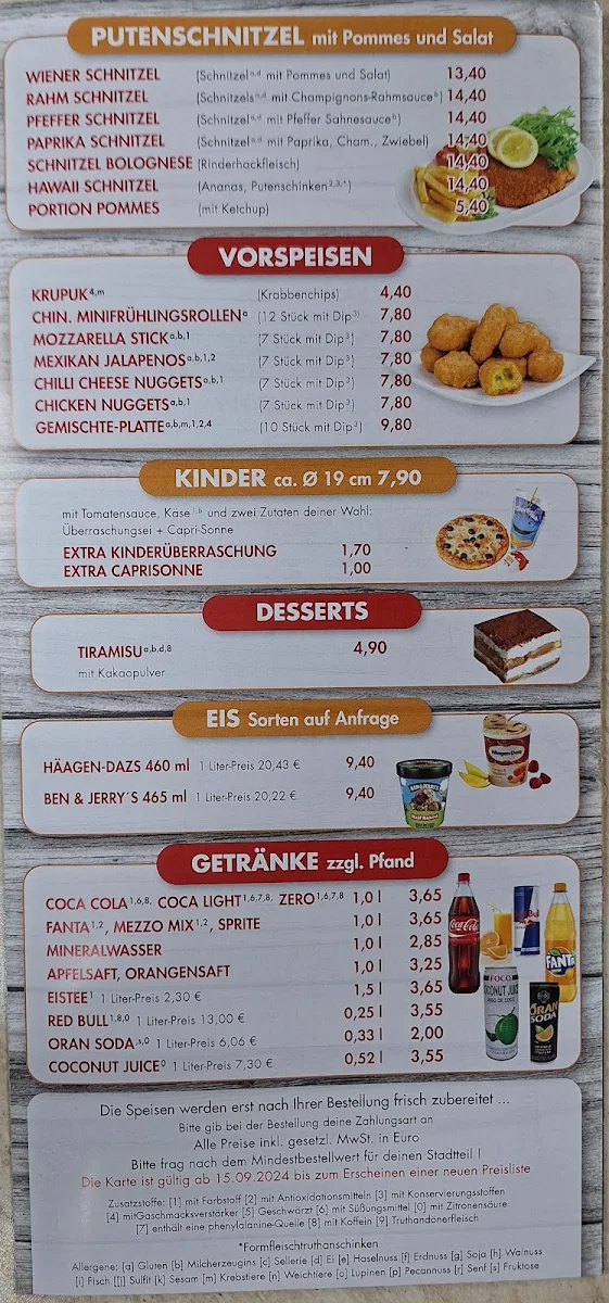 Speisekarte photo 2