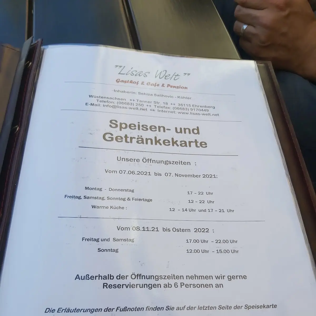 Speisekarte photo 2