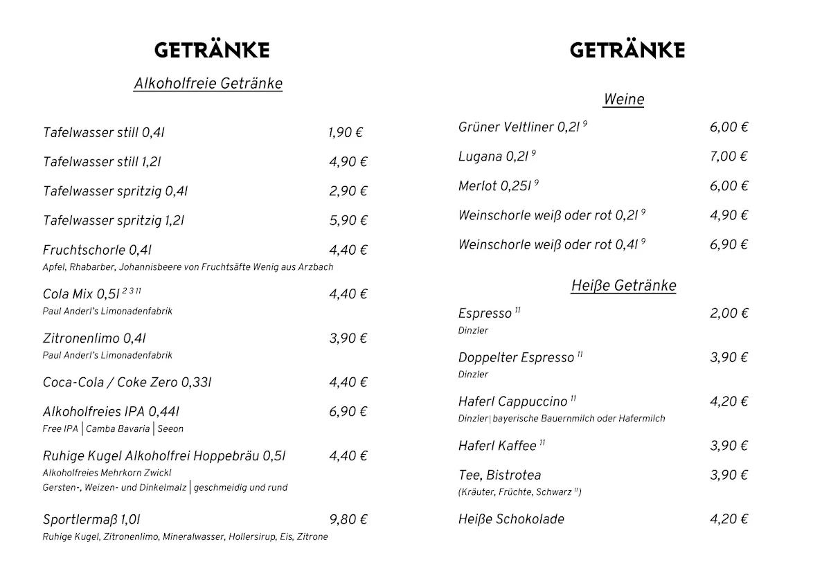 Speisekarte photo 1