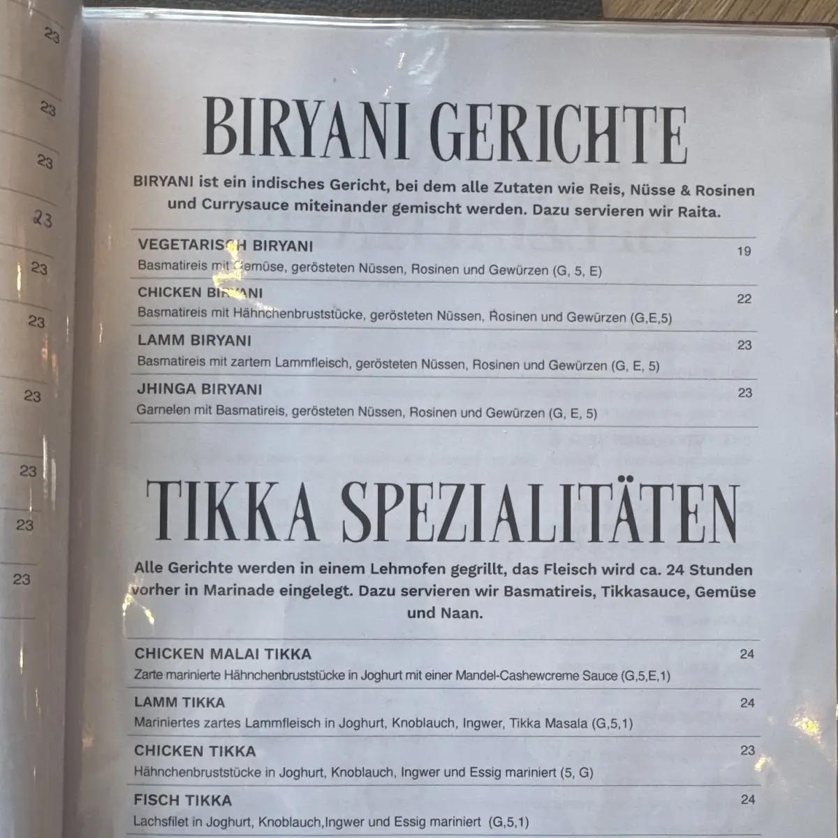 Speisekarte photo 2