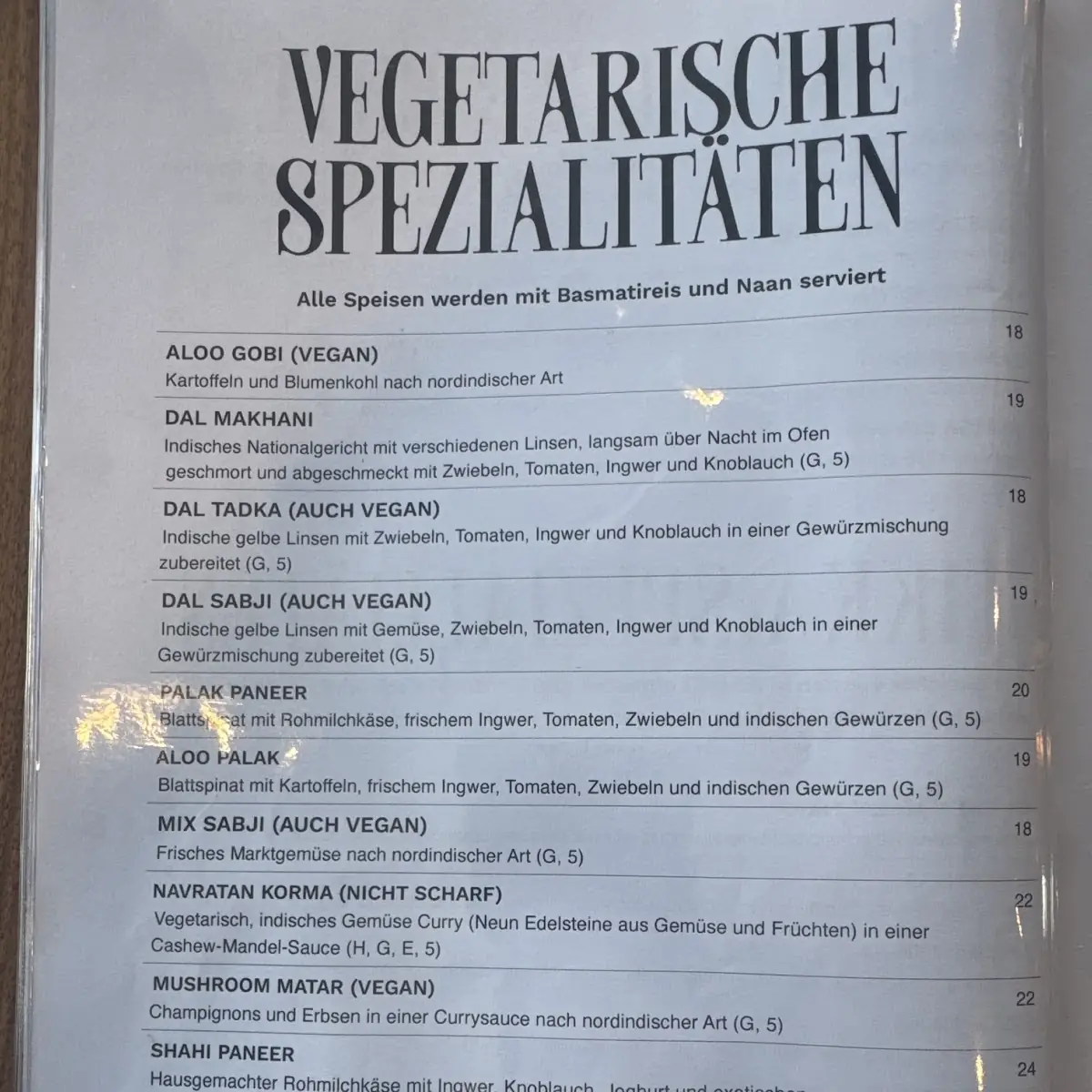 Speisekarte photo 5