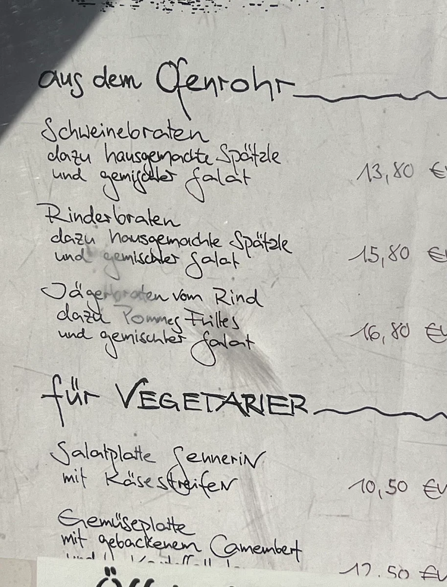 Speisekarte photo 1