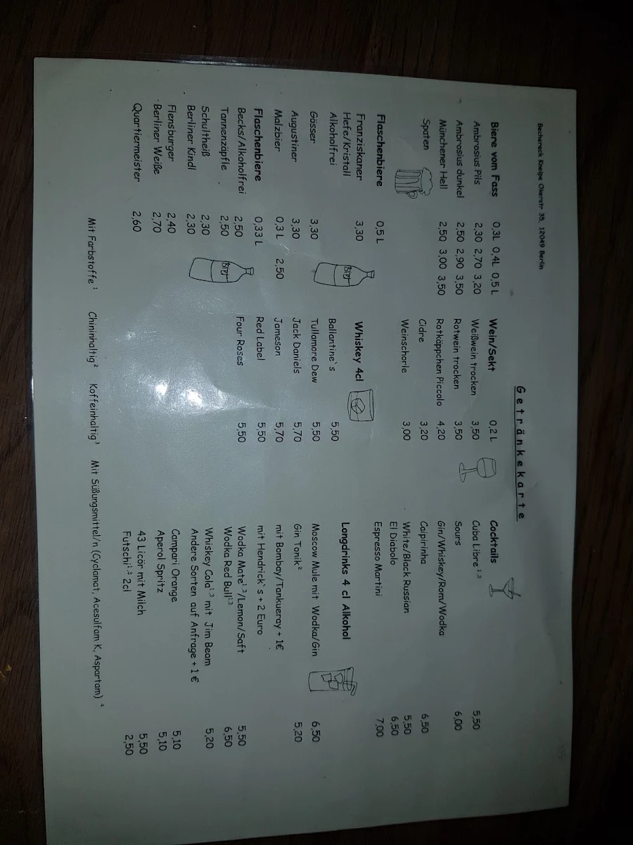 Speisekarte photo 5