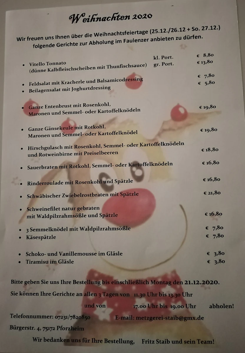 Speisekarte photo 5