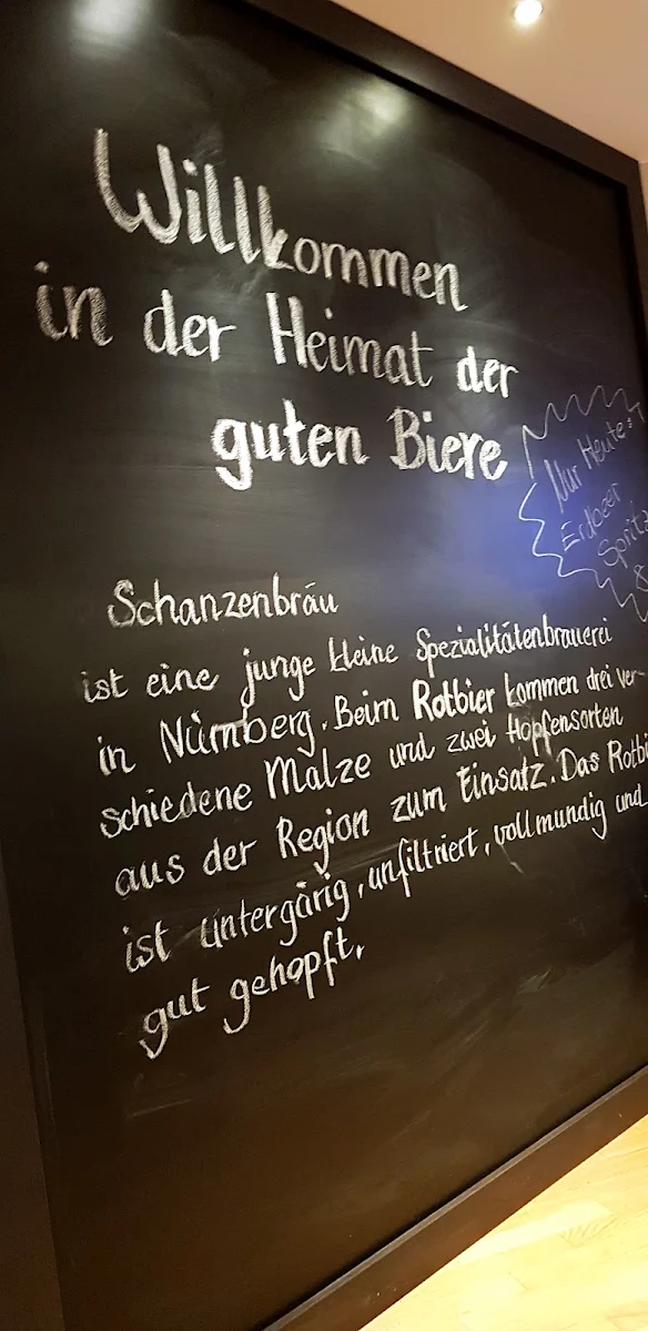 Speisekarte, RBG Bar & Grill Nuremberg