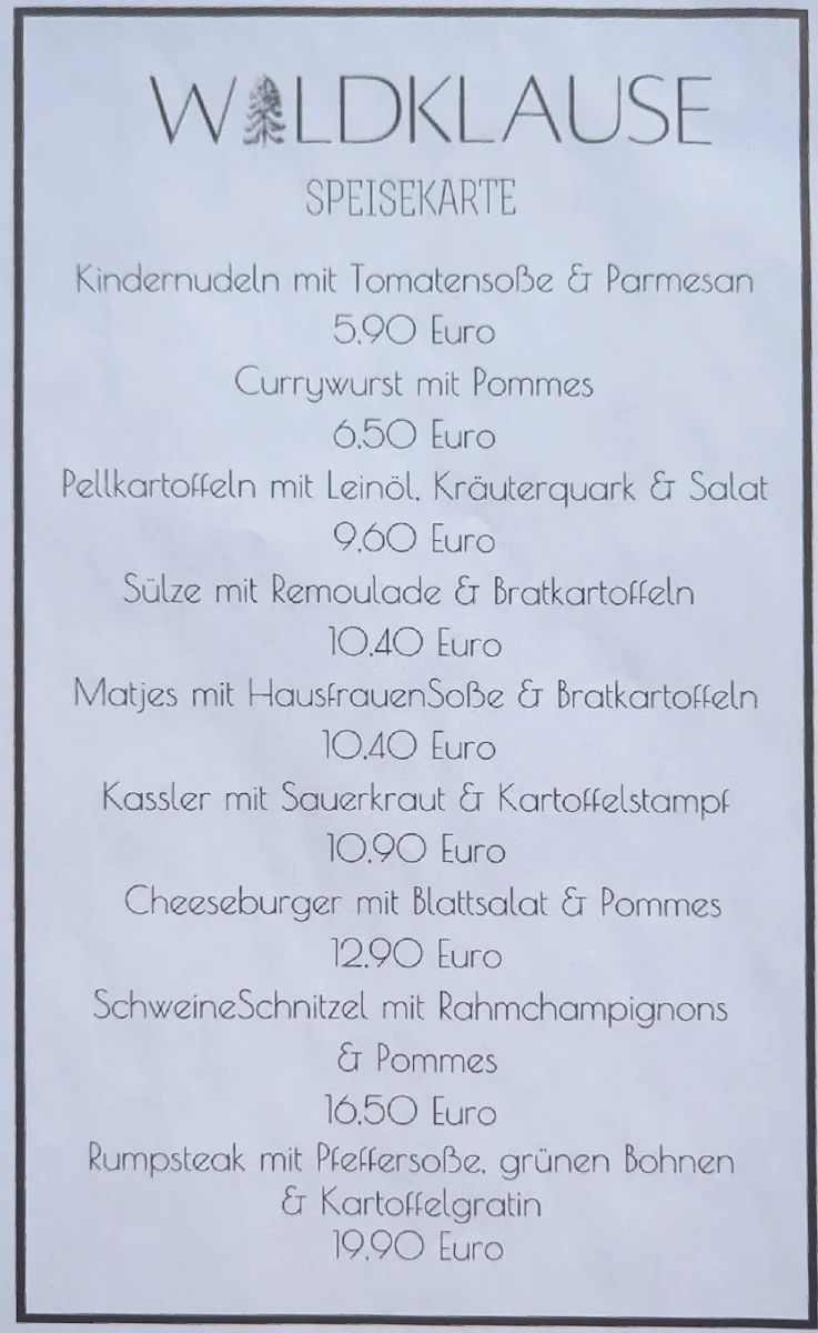 Speisekarte photo 2