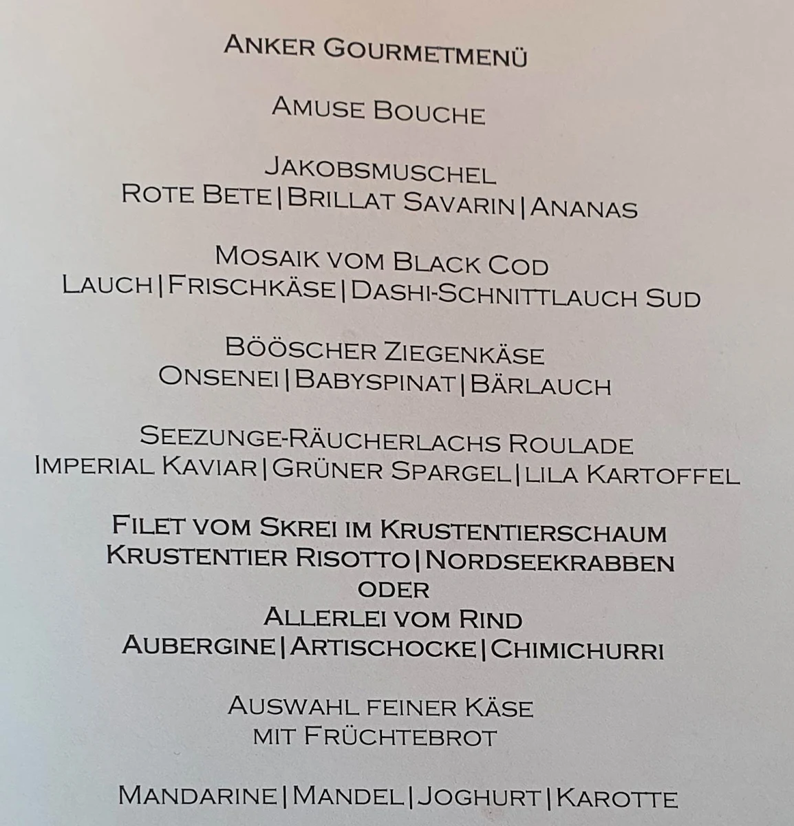 Speisekarte photo 1