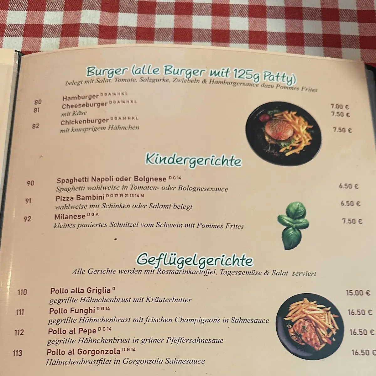 Speisekarte photo 2