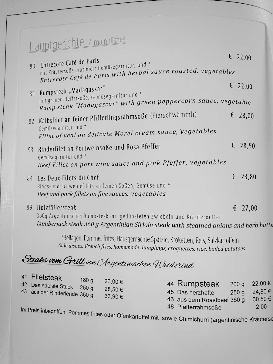 Speisekarte photo 1
