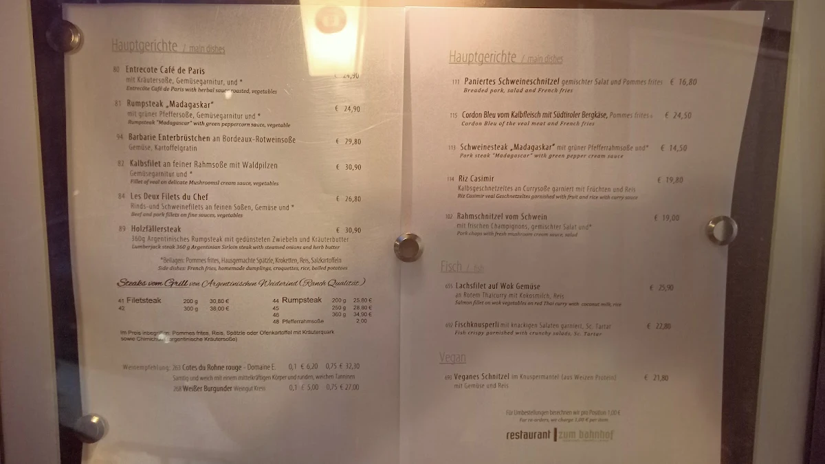 Speisekarte photo 2