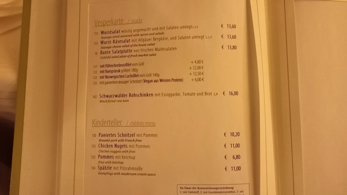 Speisekarte photo 3