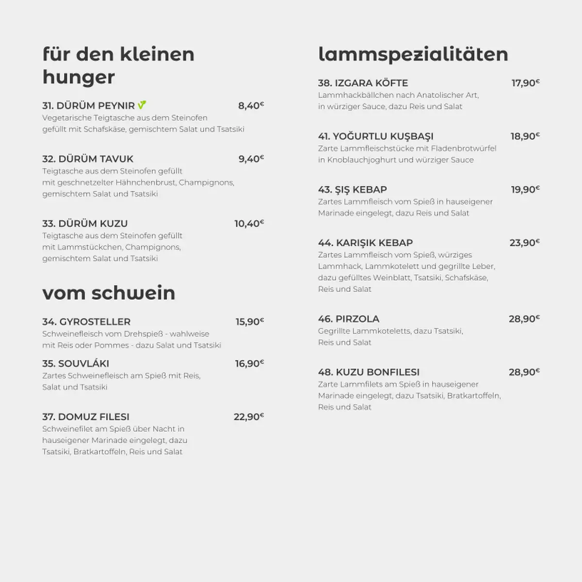 Speisekarte photo 10