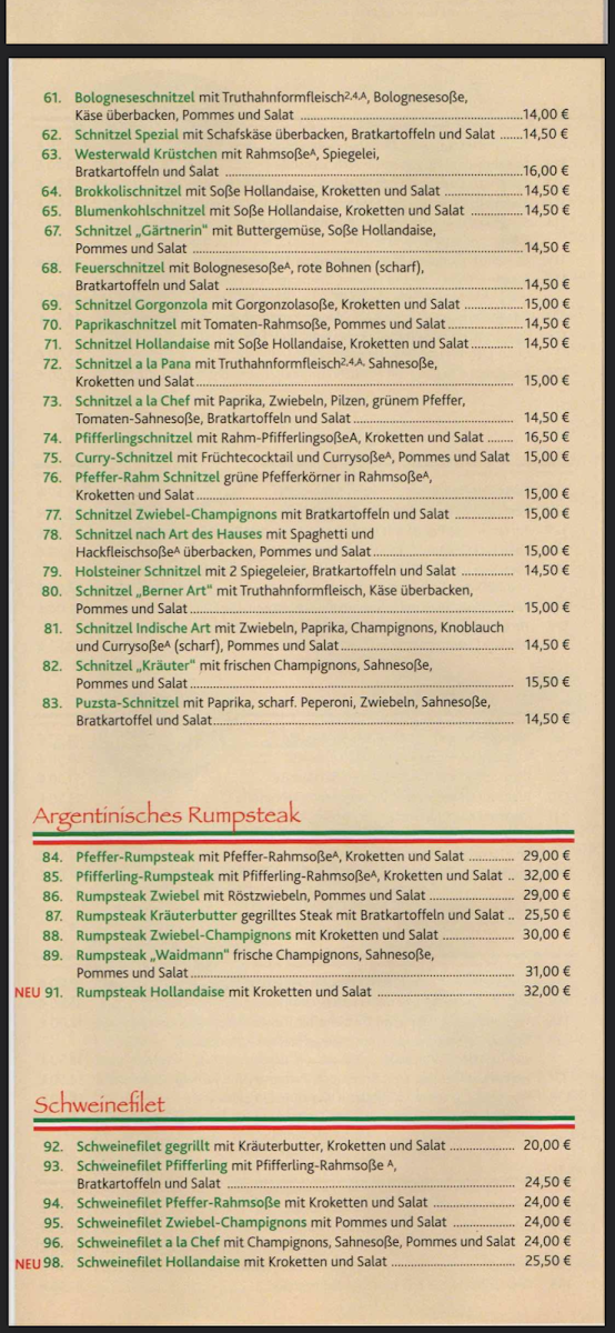 Speisekarte photo 3