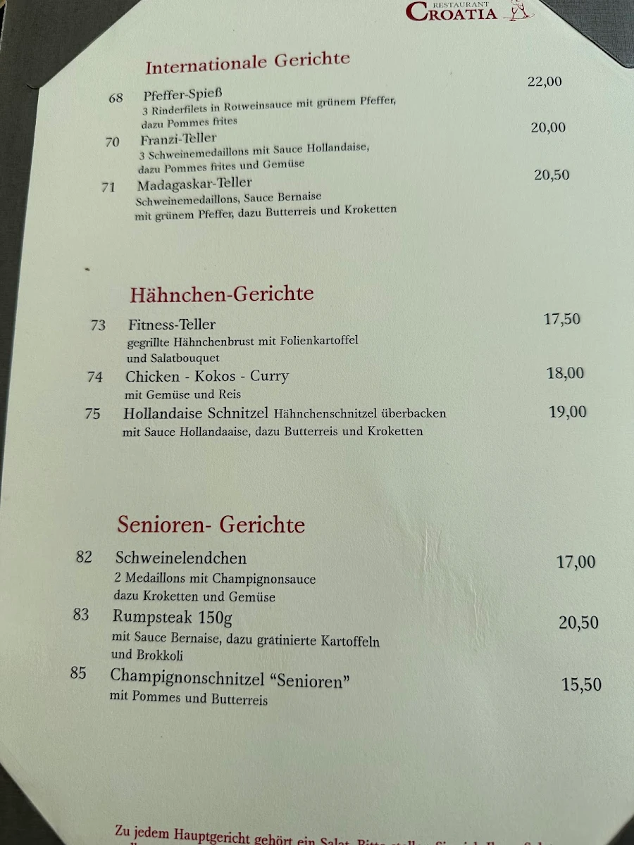 Speisekarte photo 1