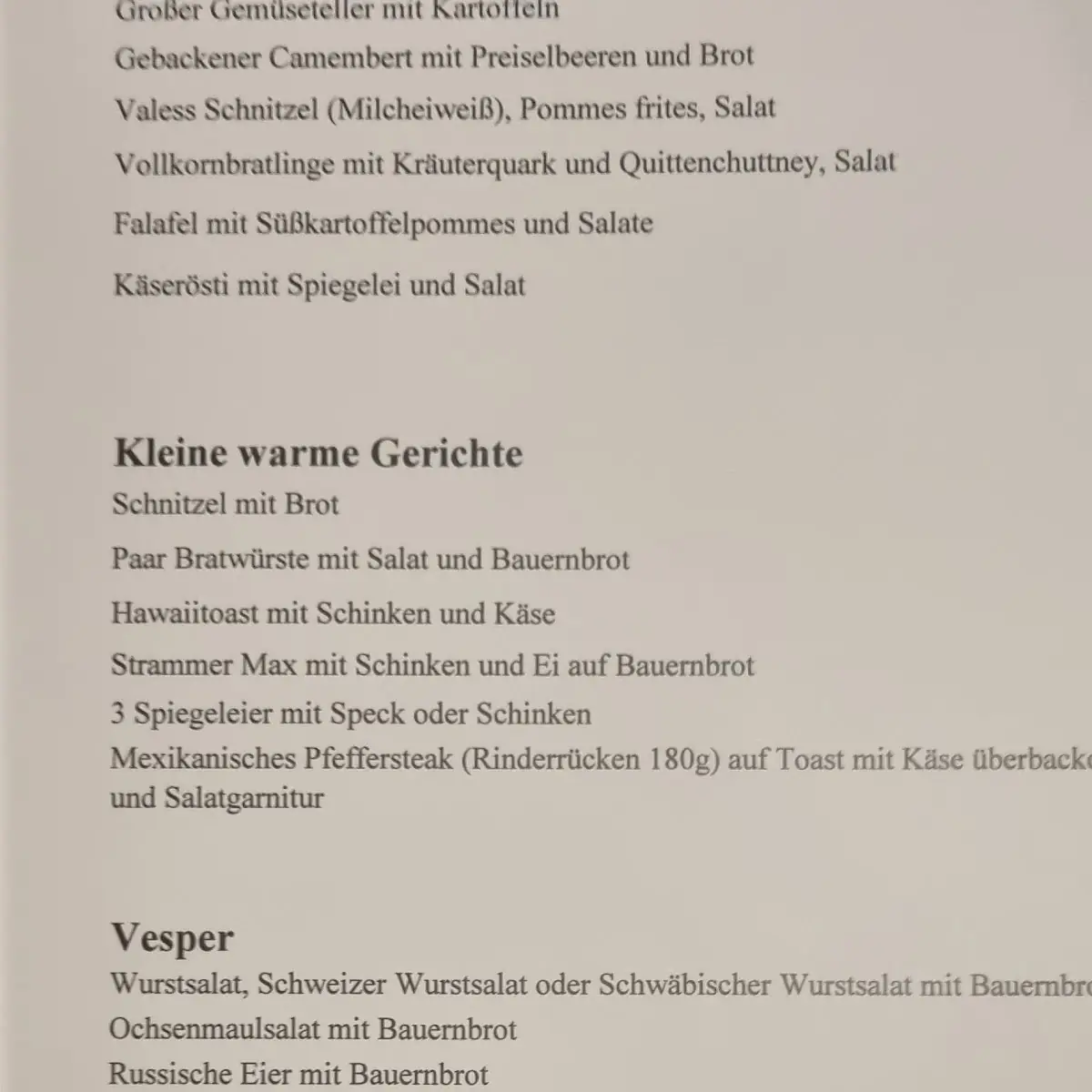 Speisekarte photo 3
