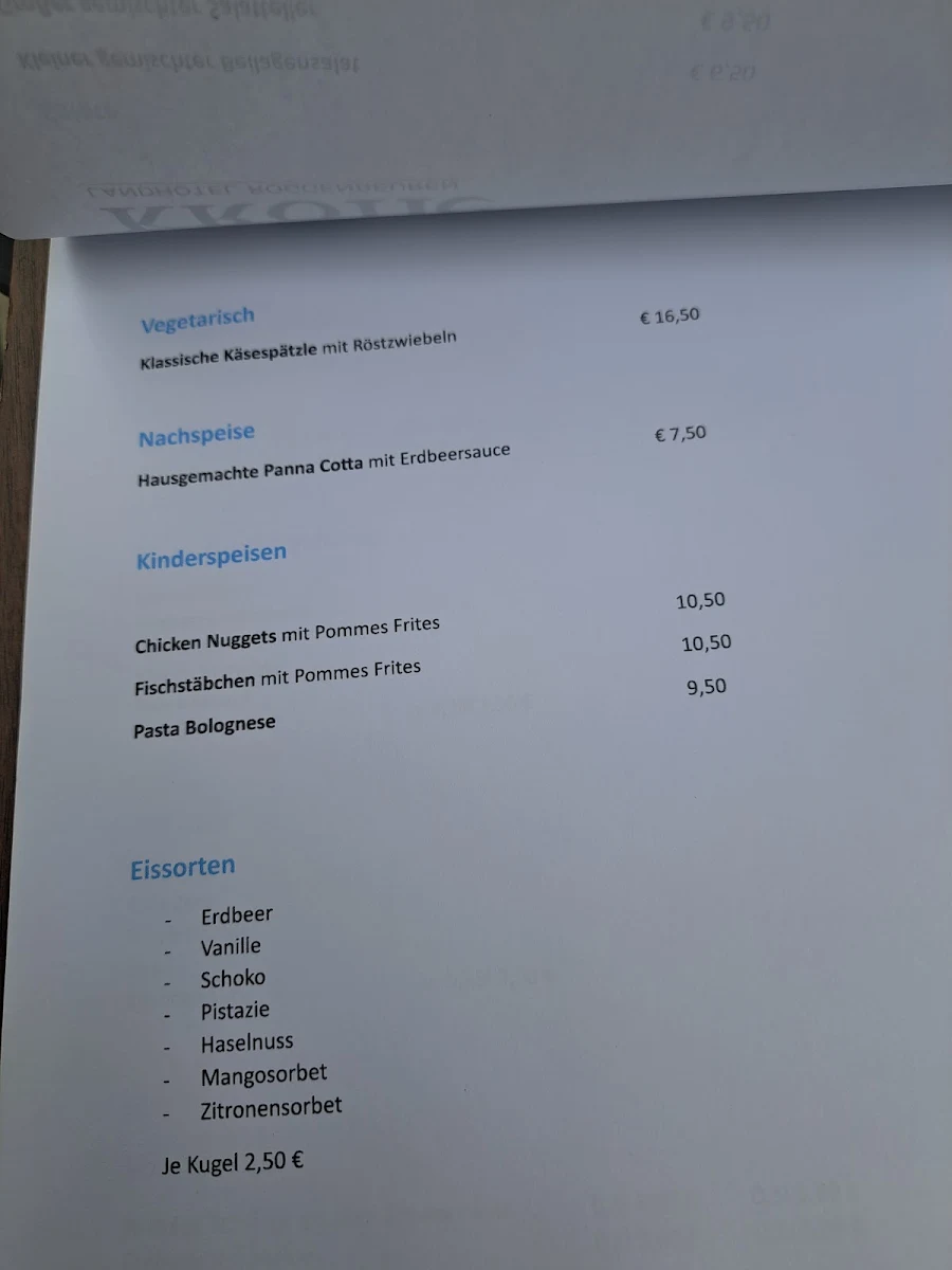 Speisekarte photo 3