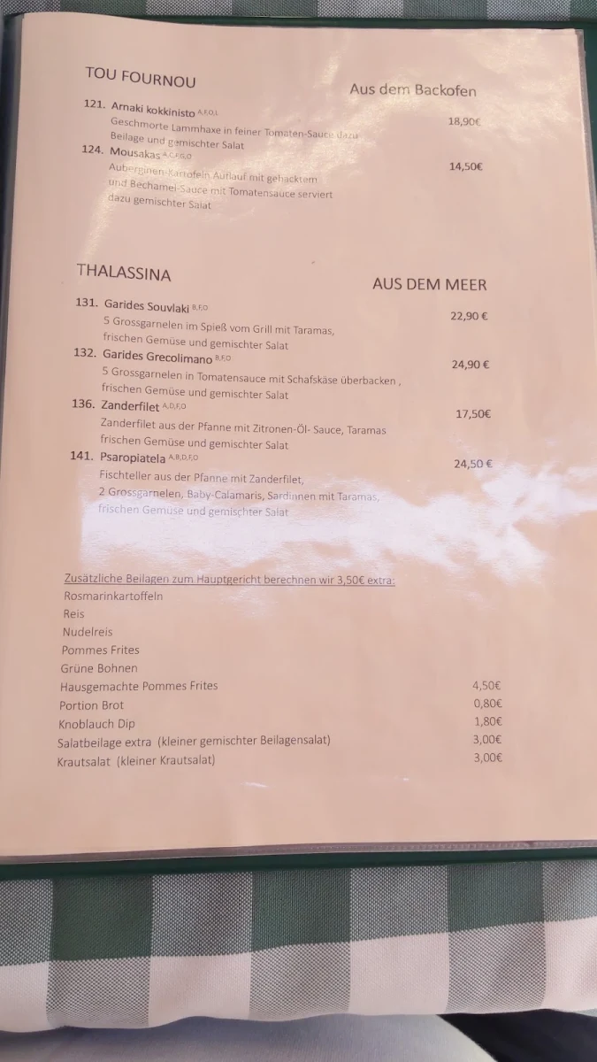 Speisekarte photo 2