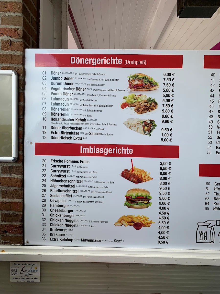 Speisekarte, Döner Grill Haus