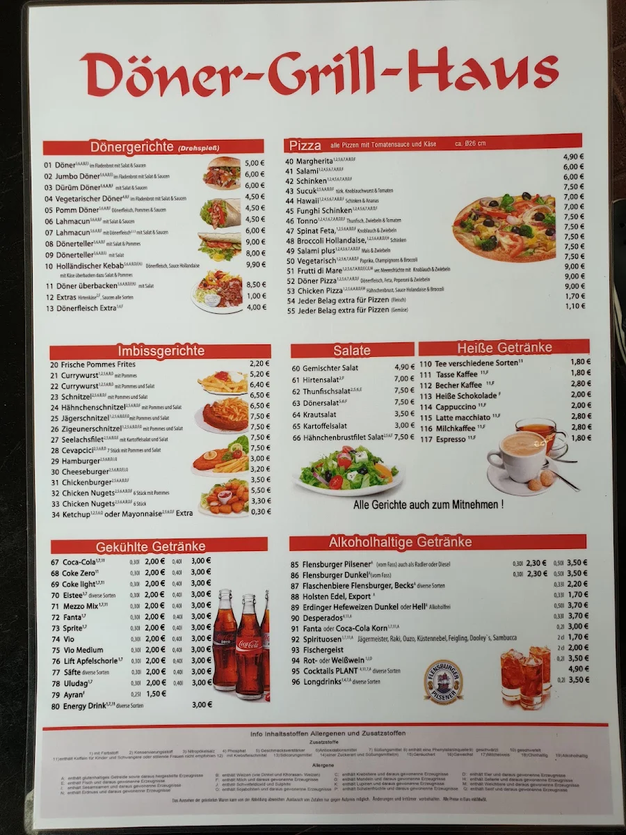Speisekarte, Döner Grill Haus