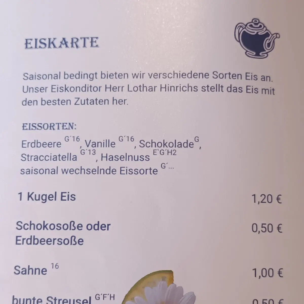 Speisekarte photo 2