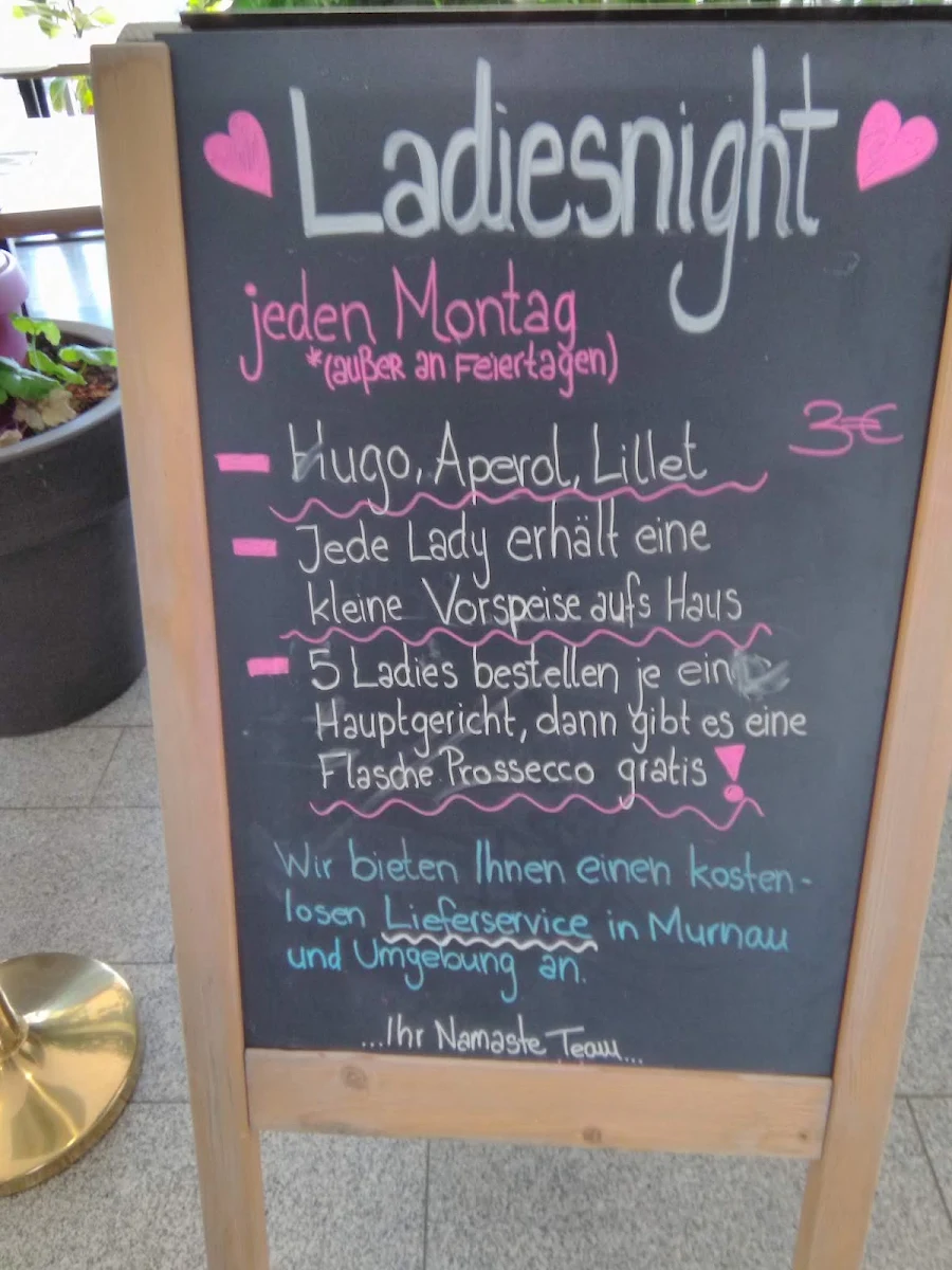 Speisekarte, NAMASTE Indisches Restaurant