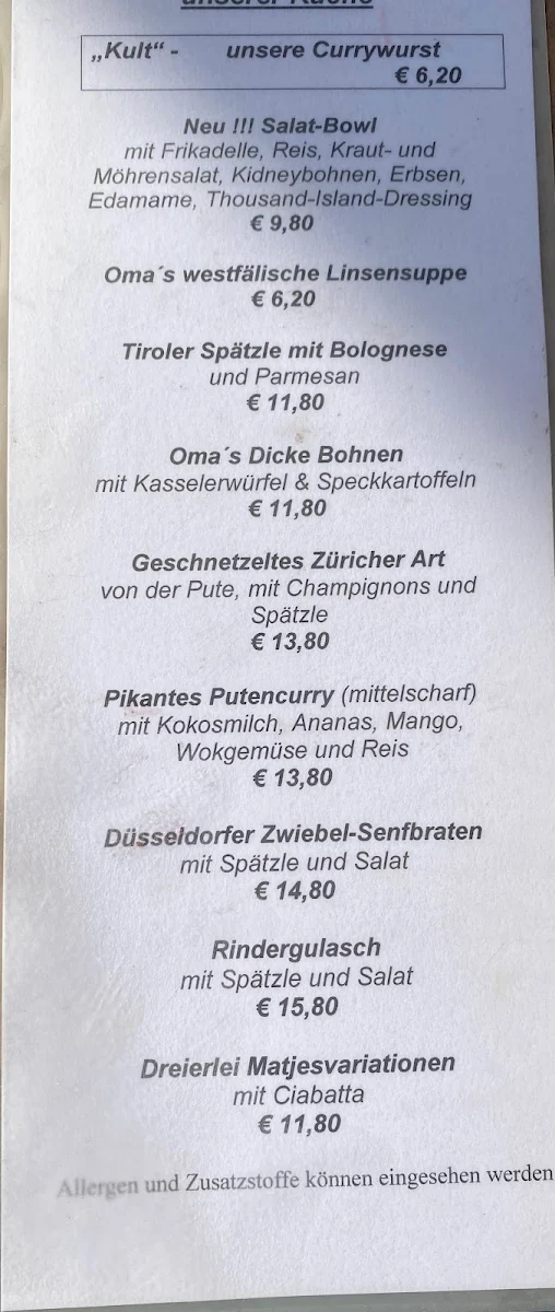 Speisekarte photo 1