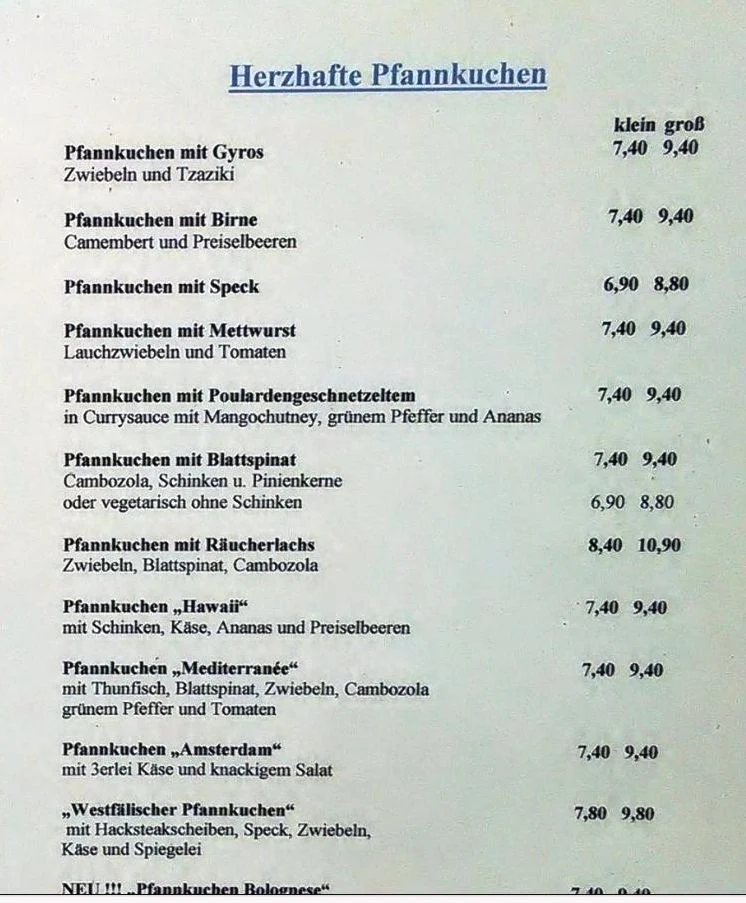 Speisekarte photo 5