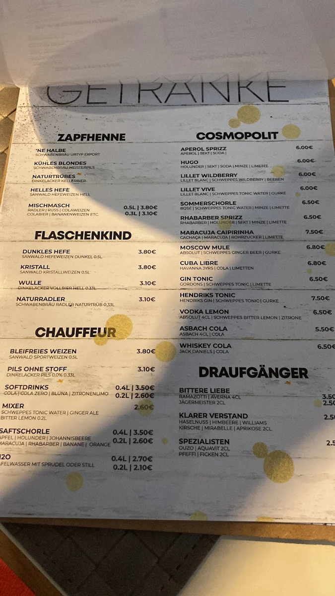 Speisekarte photo 3