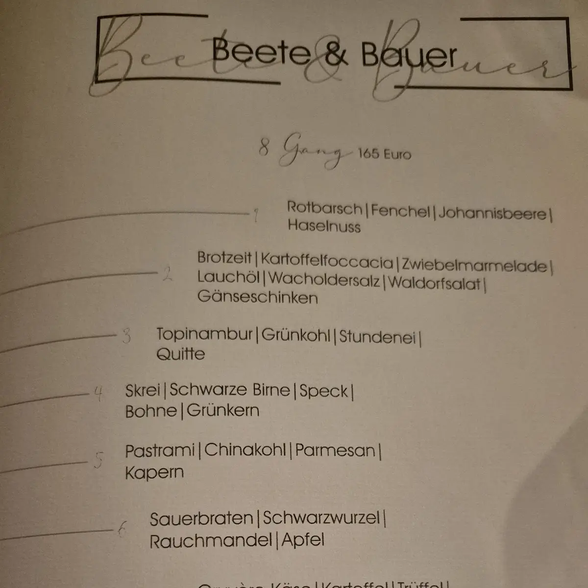Speisekarte photo 1