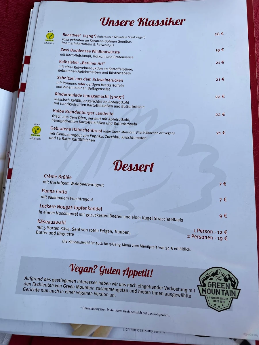 Speisekarte photo 2