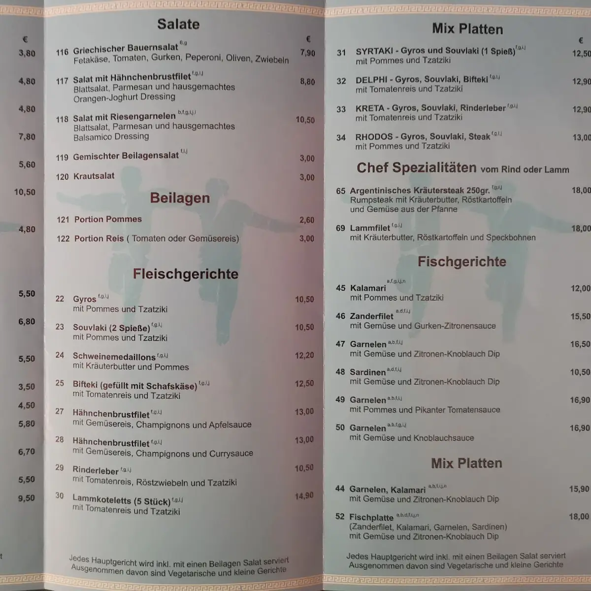 Speisekarte photo 2