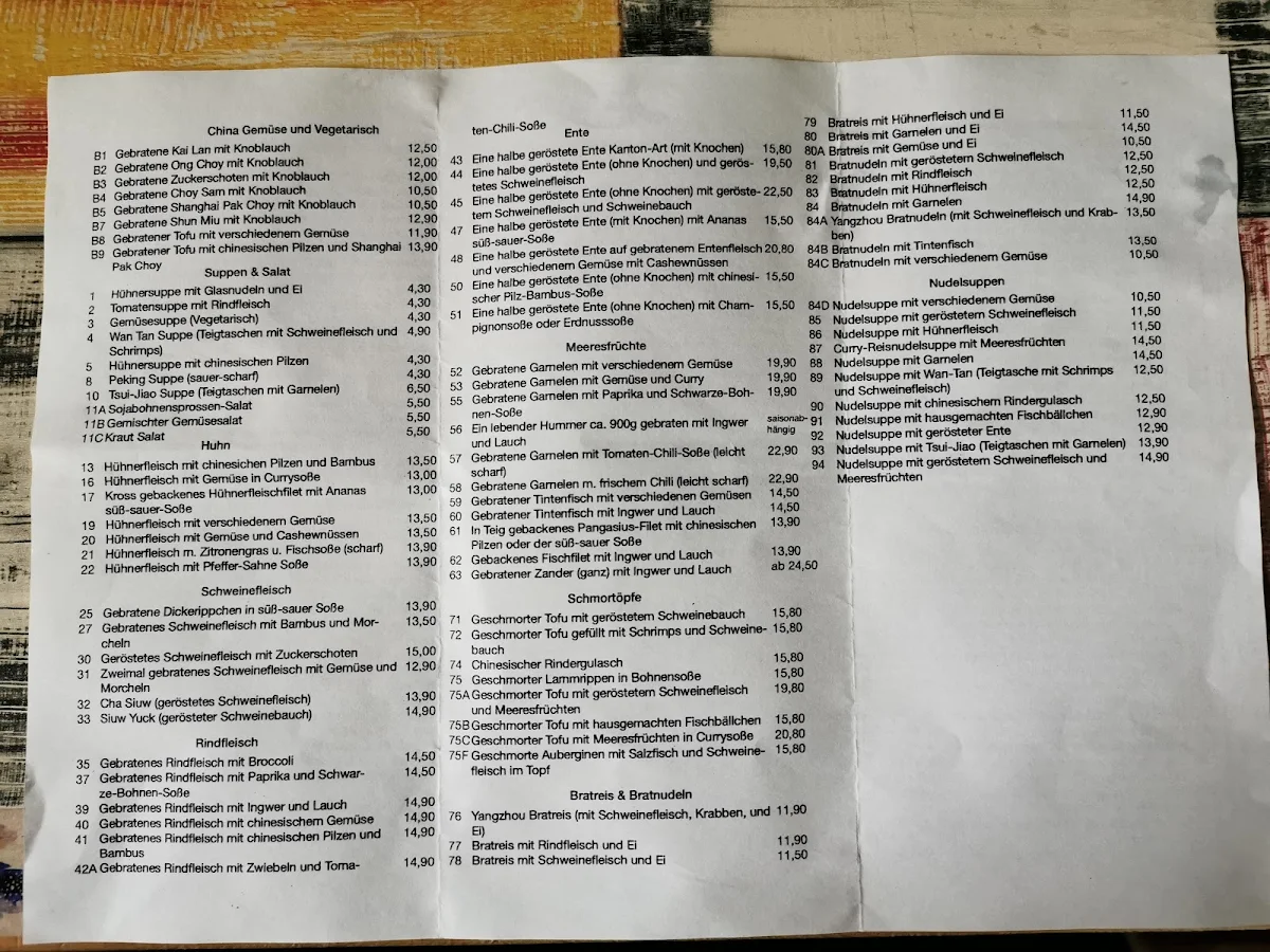 Speisekarte photo 4