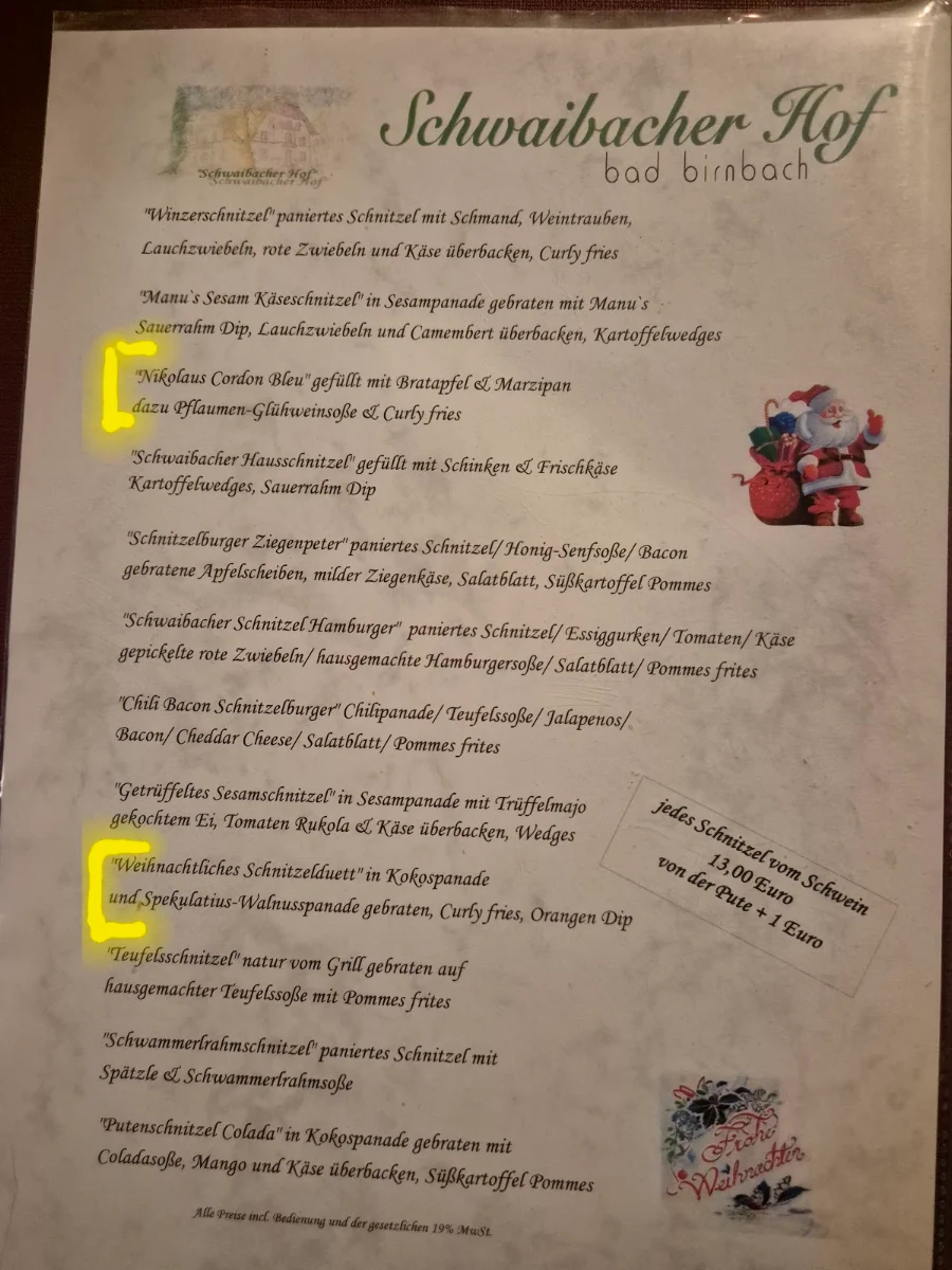 Speisekarte photo 2
