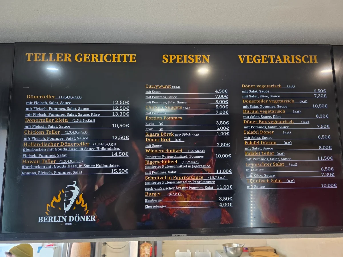 Speisekarte photo 2