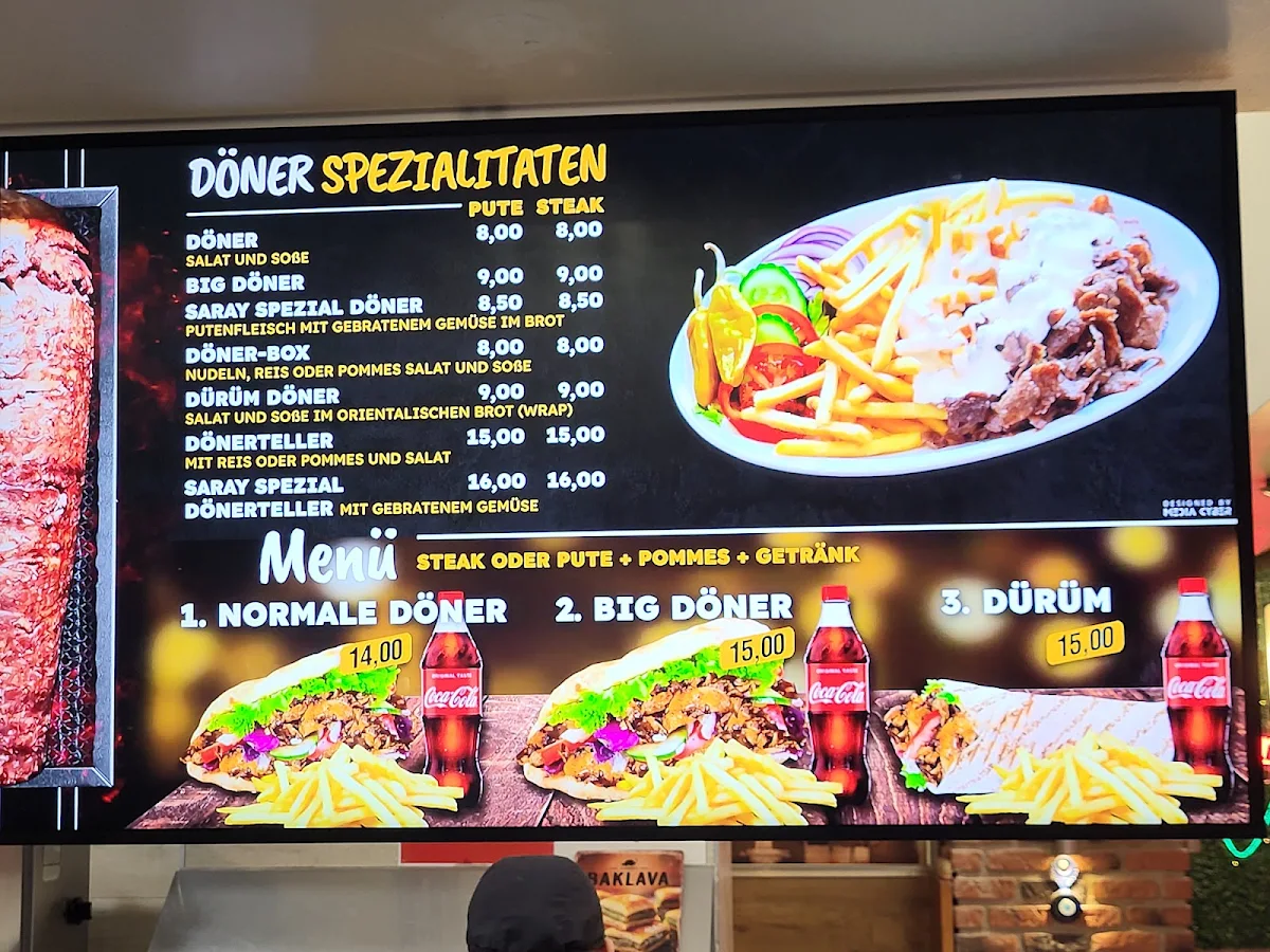 Speisekarte, Kebap Sarayi
