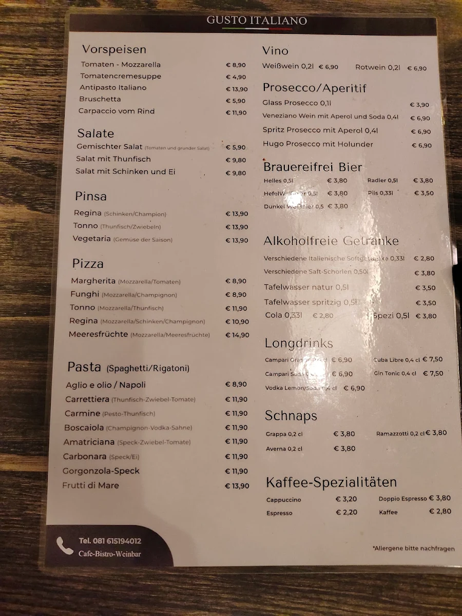 Speisekarte photo 1